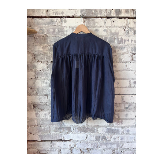 Botanical Dye Blouse - Navy - DUNE + SALT