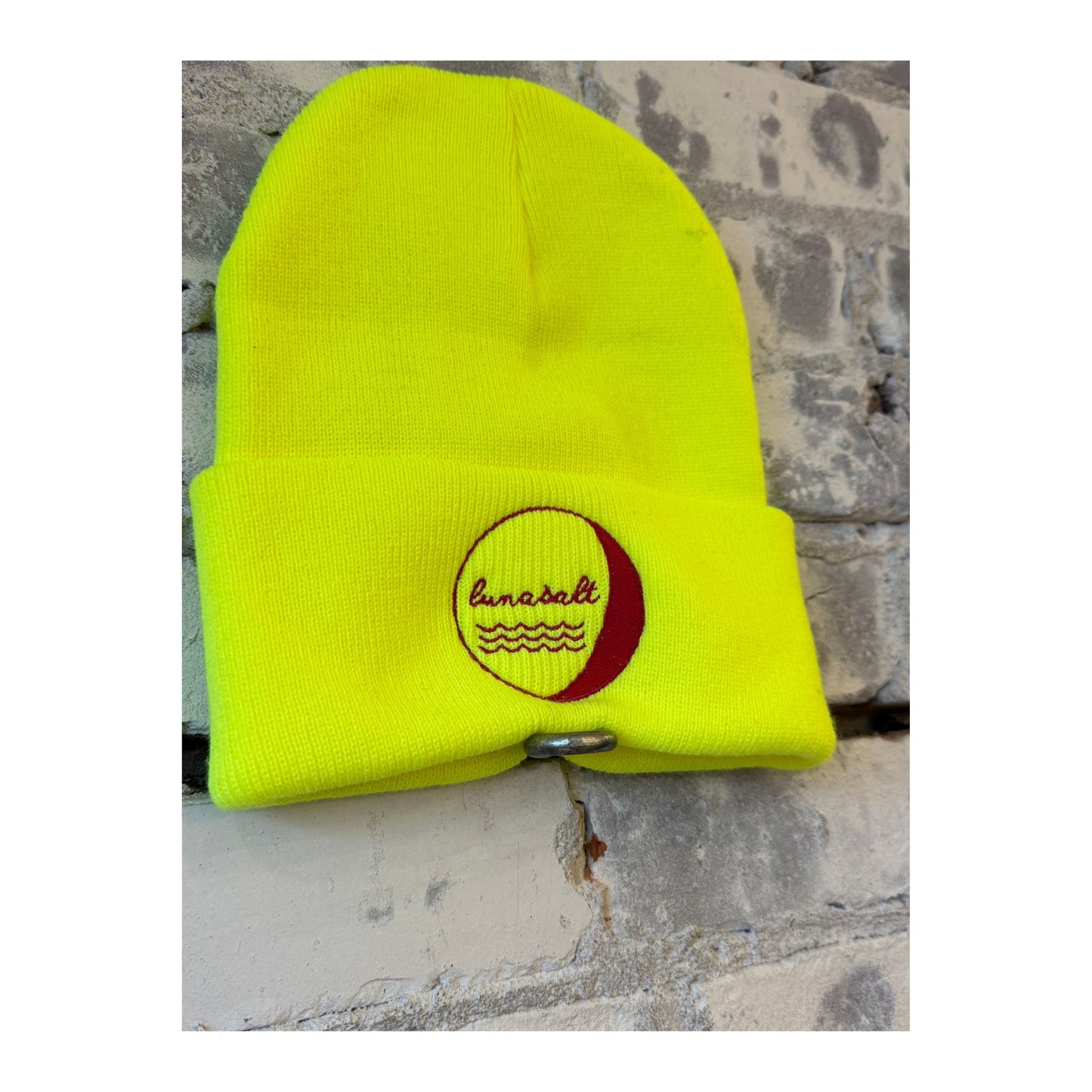 LunaSalt Branded Beanie - Neon Yellow - DUNE + SALT