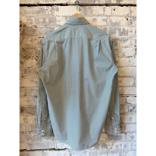 Paul Woven Shirt - Green/White - DUNE + SALT