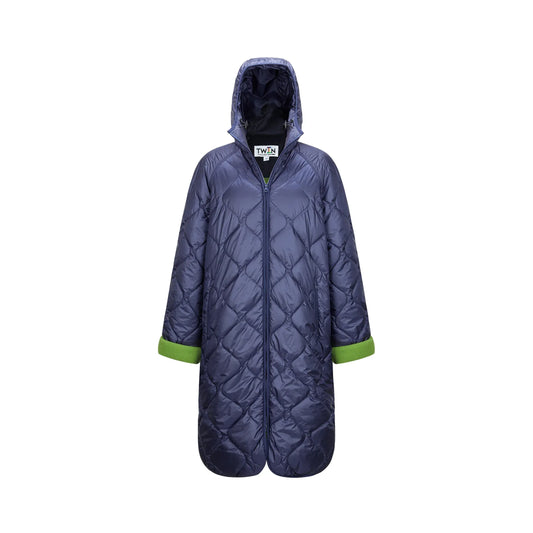 08 Light Hooded Puffer - Navy/Olive - DUNE + SALT