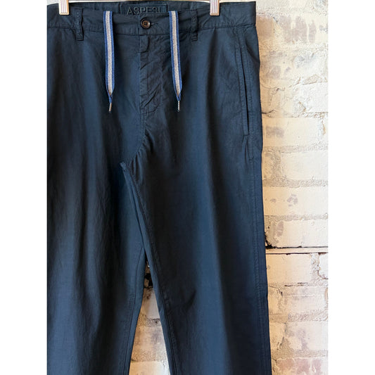 Poplin Chino Trousers - Navy - DUNE + SALT