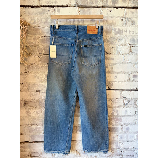 13.5oz Selvedge Denim Narrow Straight Cut - Dark Distress - DUNE + SALT