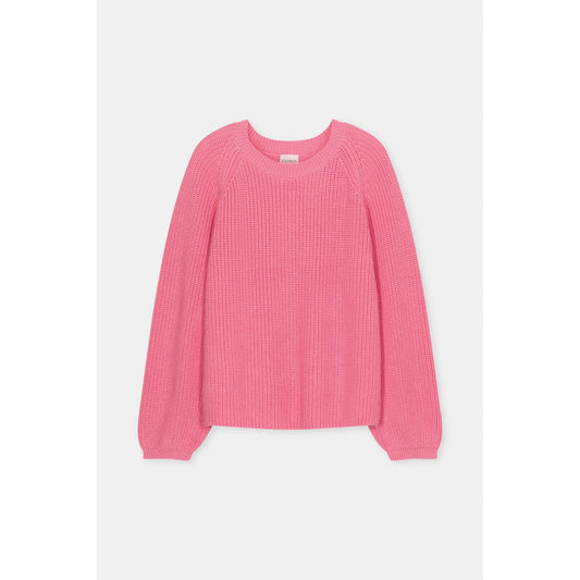 Closed Women's Crew Neck Cotton Knit – Peony Pink Pale Violet Red