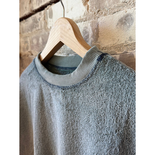 MONOSTERO Beach Towel Bubble Crewneck - High Tide Blue Slate Gray