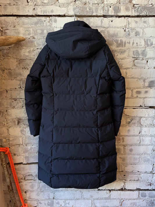 Save The Duck Helsinki Hooded Coat - Blue Black Dark Slate Gray