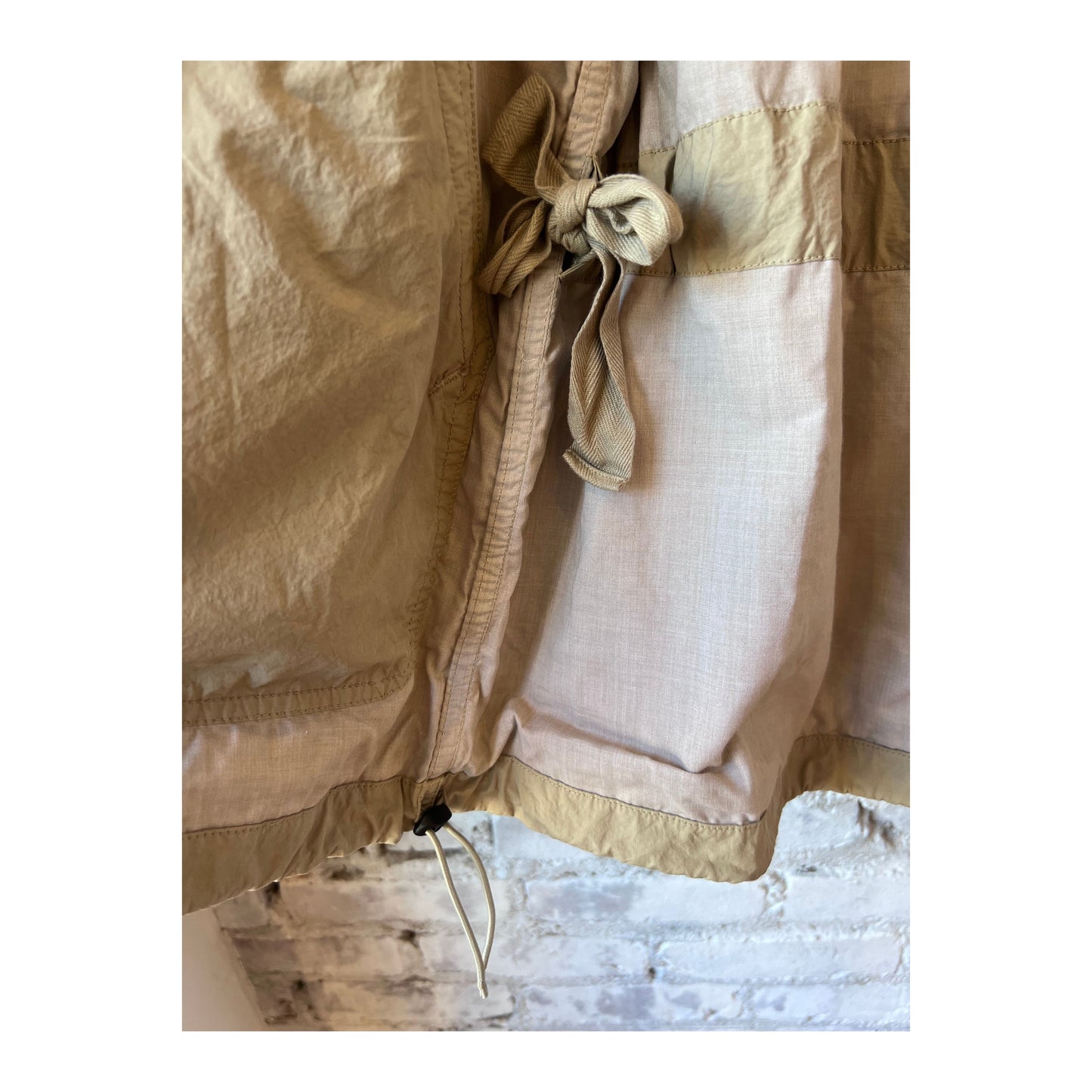 Cotton Twill Typewriter Parka - Beige - DUNE + SALT