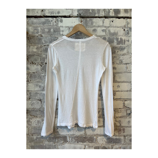 Hi-Soft Jersey LS Crew - White - DUNE + SALT