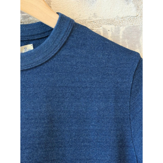 Supple Authentic Jersey Cotton Women's T-Shirt - Indigo - DUNE + SALT