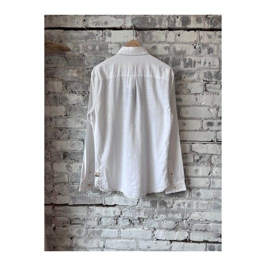 Brian Slub Shirt - White - DUNE + SALT