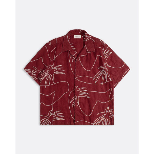 Veloso Palms Shirt - Red - DUNE + SALT