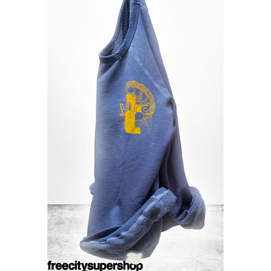 FreeCity ARTYARD/SUPERSHOP STAMP SUPERYUMM RAGLAN - Purplebushes Powder White Smoke