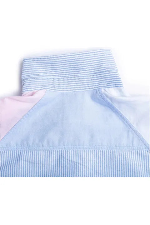 Oxford Shirt Pop Over - Patchwork Multi - DUNE + SALT