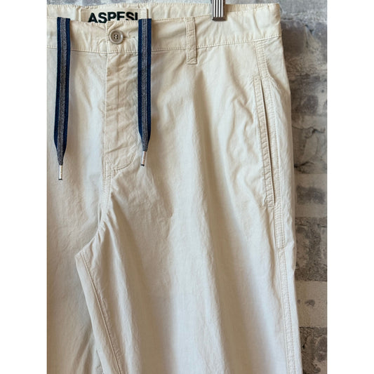 Poplin Chino Trousers - Stone - DUNE + SALT