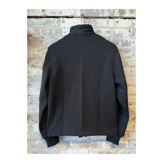 Lined Submariner Sweater Coat - Dark Charcoal - DUNE + SALT