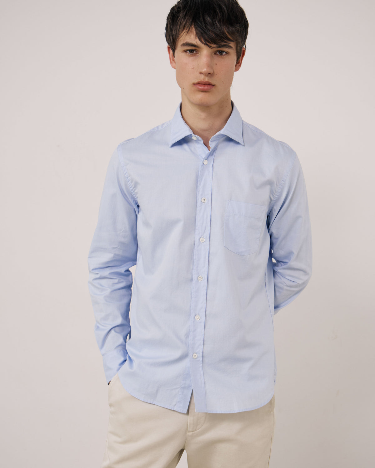 Paul Woven Shirt - Sky Blue