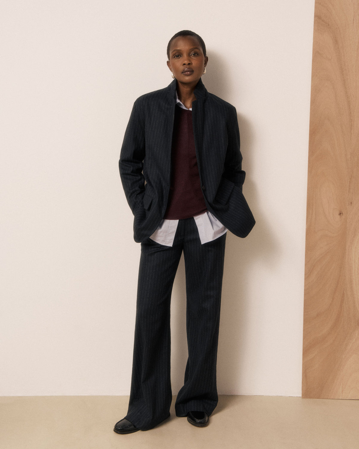 Victo Woven Jacket - Dark Navy