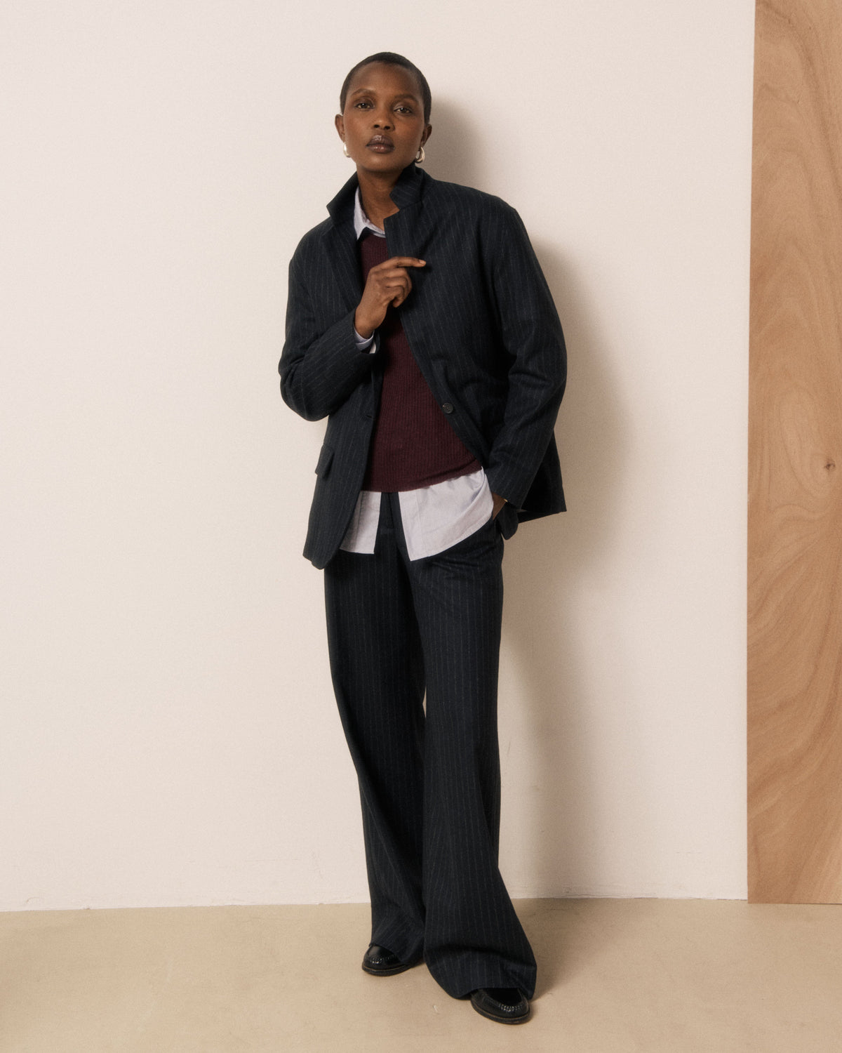 Victo Woven Jacket - Dark Navy