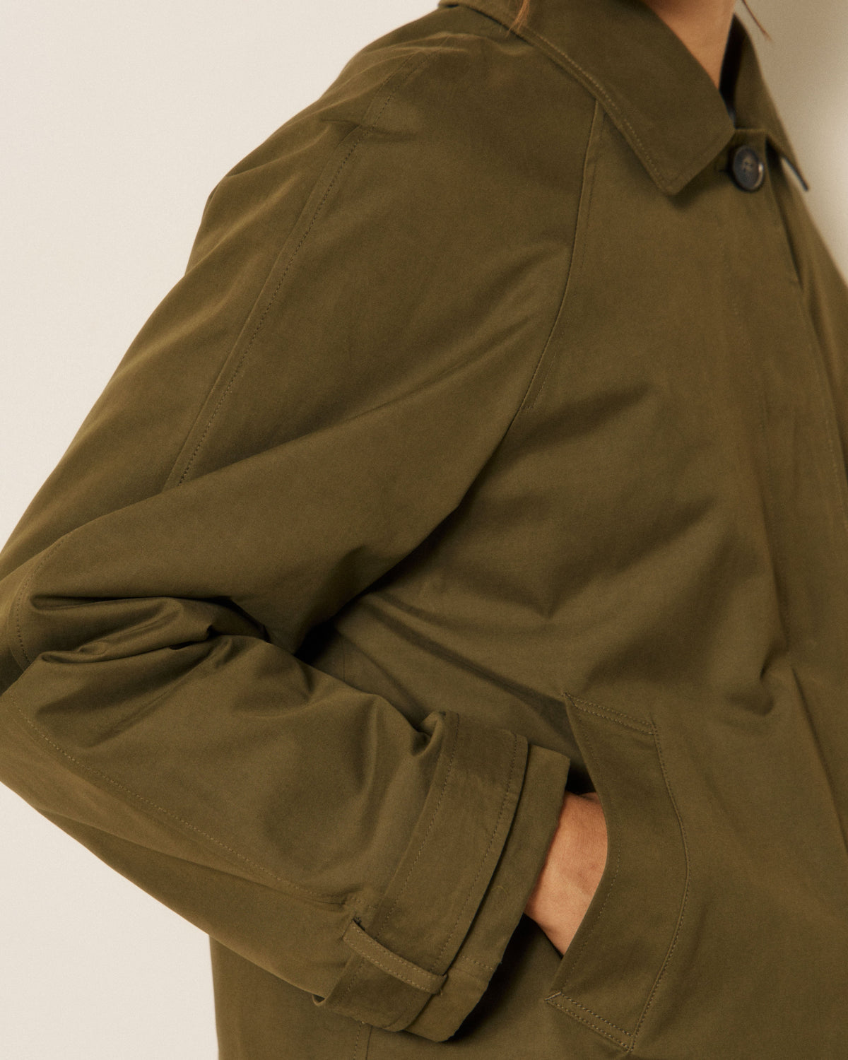 Voltaire Woven Coat - Army