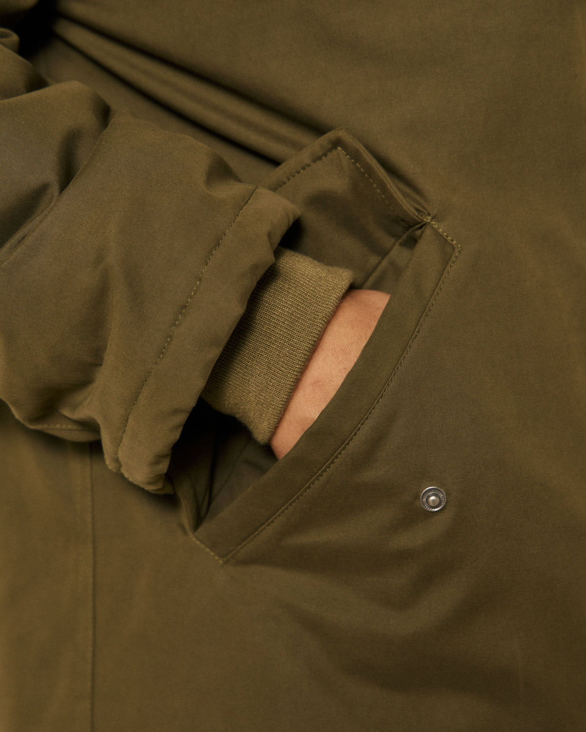 Vader Woven Coat - Army