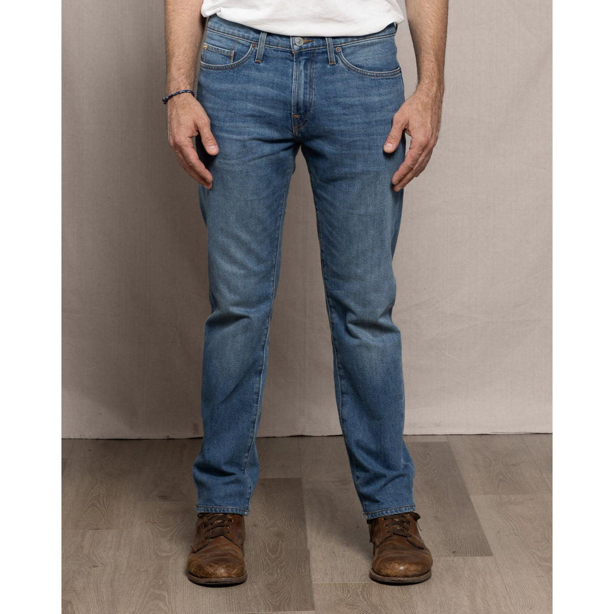 Men's Ace Rivington Brodie Taper Comfort 12oz jeans in Medium Classic wash