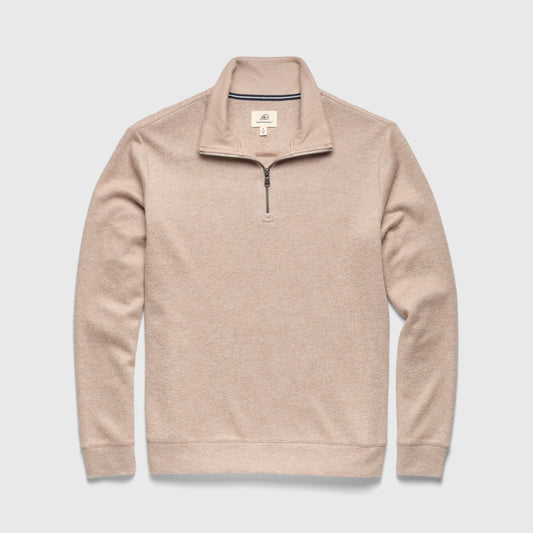 Bobby Cashmist Fleece Quarter Zip - Camel Heather