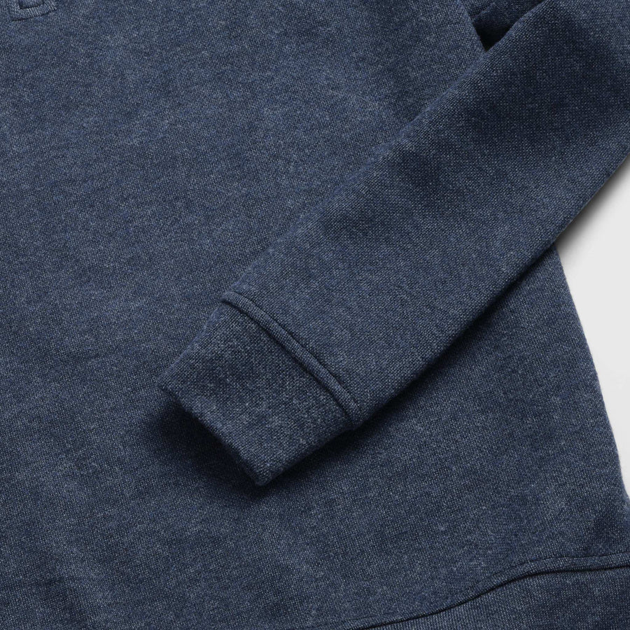 Bobby Cashmist Fleece 1/4 Zip - Navy Heather - DUNE + SALT