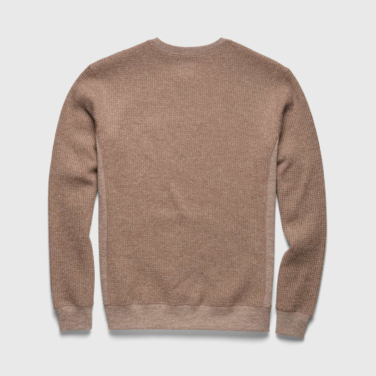 Surfside Supply Butch Waffle Fleece Crewneck - Camel Heather Dim Gray
