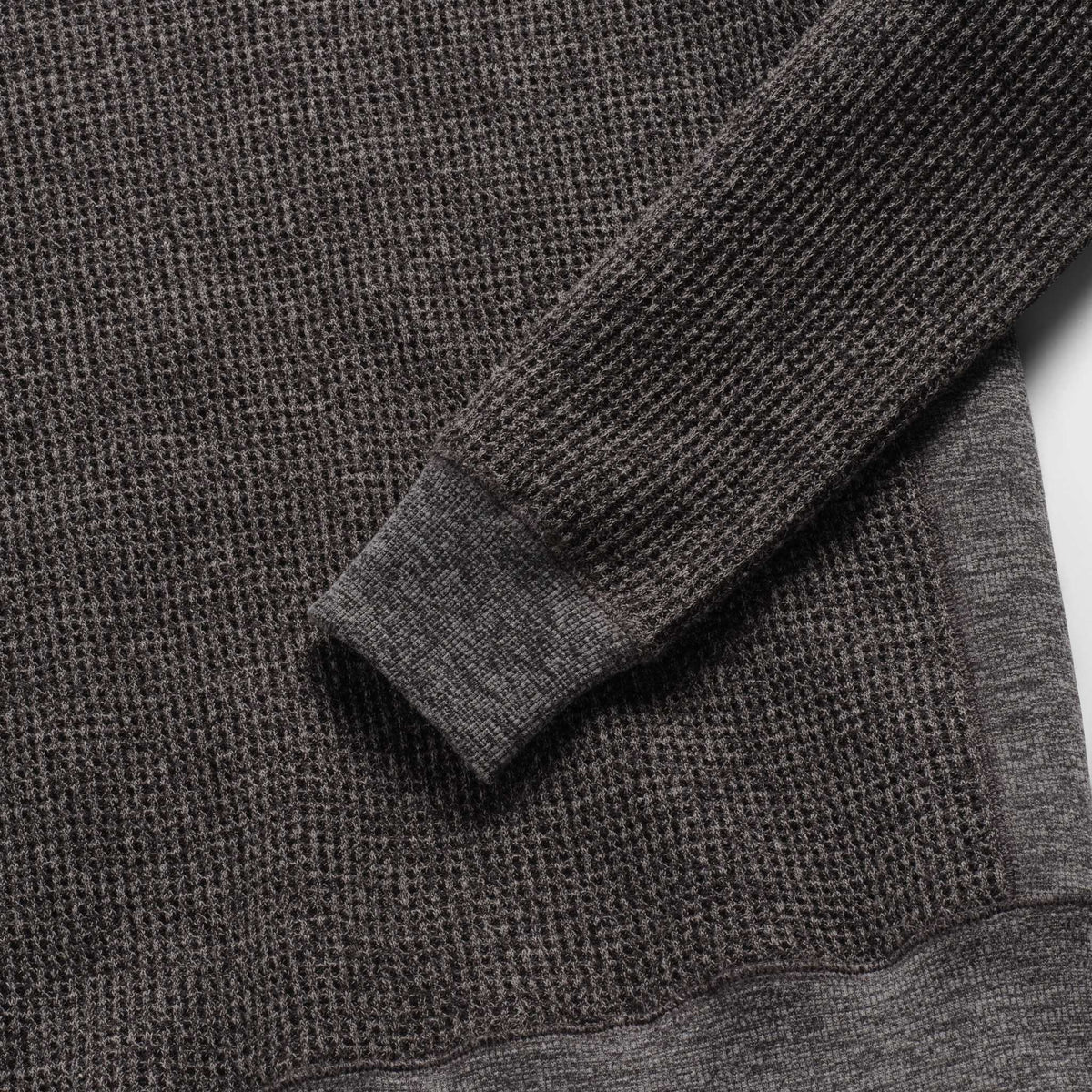 Surfside Supply Butch Waffle Fleece Crewneck - Charcoal Heather Dark Slate Gray