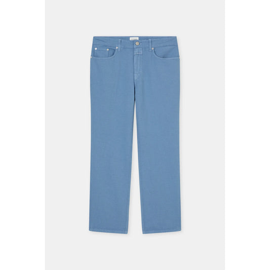 Women's Milo Straight Pants in Stone Blue by Closed Women's, showing the fitted style and classic design on a model.