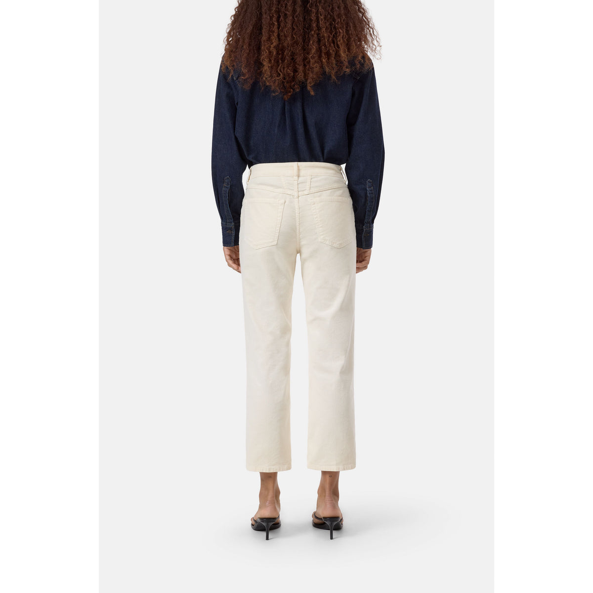 Closed Women's Milo Straight Corduroy Pants - Whipped Cream Antique White