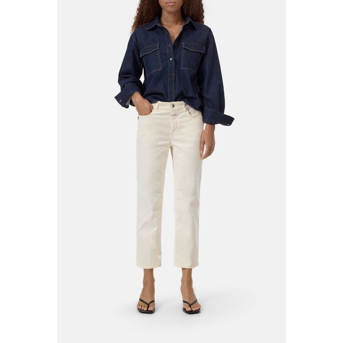 Closed Women's Milo Straight Corduroy Pants - Whipped Cream Lavender