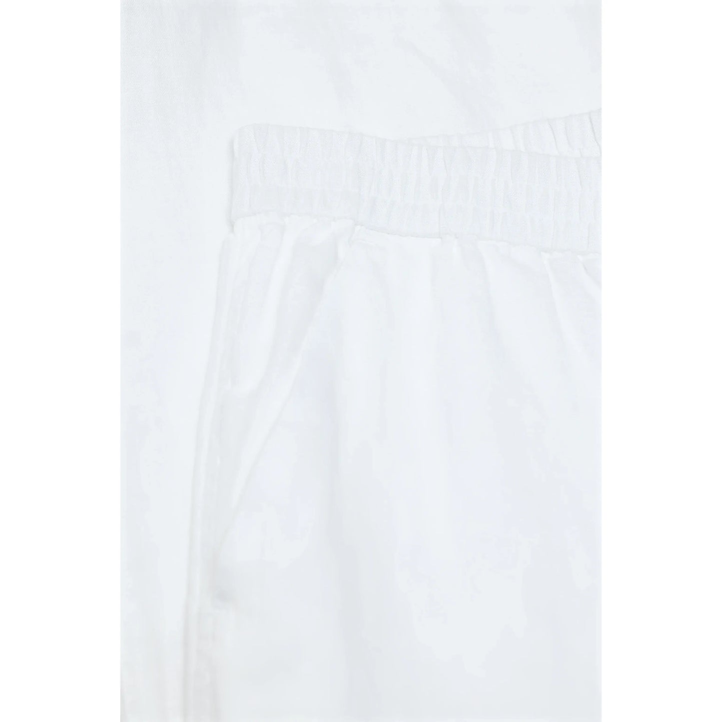 Women's Winona Wide Linen Pants in white by Closed Women's, featuring a relaxed fit and lightweight linen fabric.