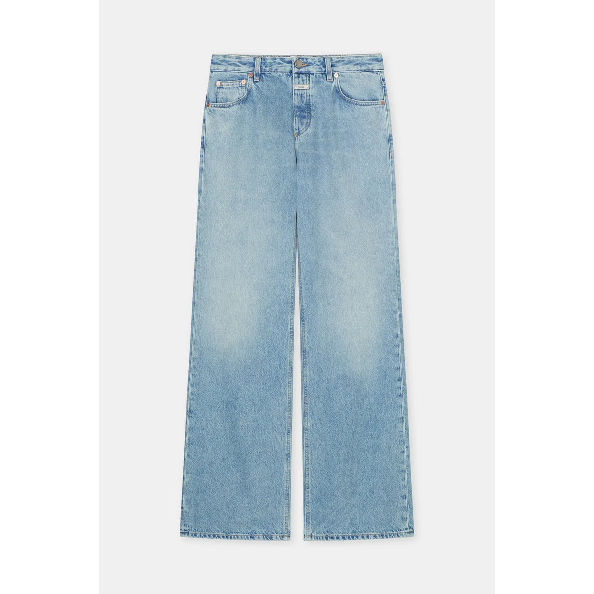 Light blue Gillan Wide Jeans for women by Closed Women's, showing the relaxed fit and classic denim texture.