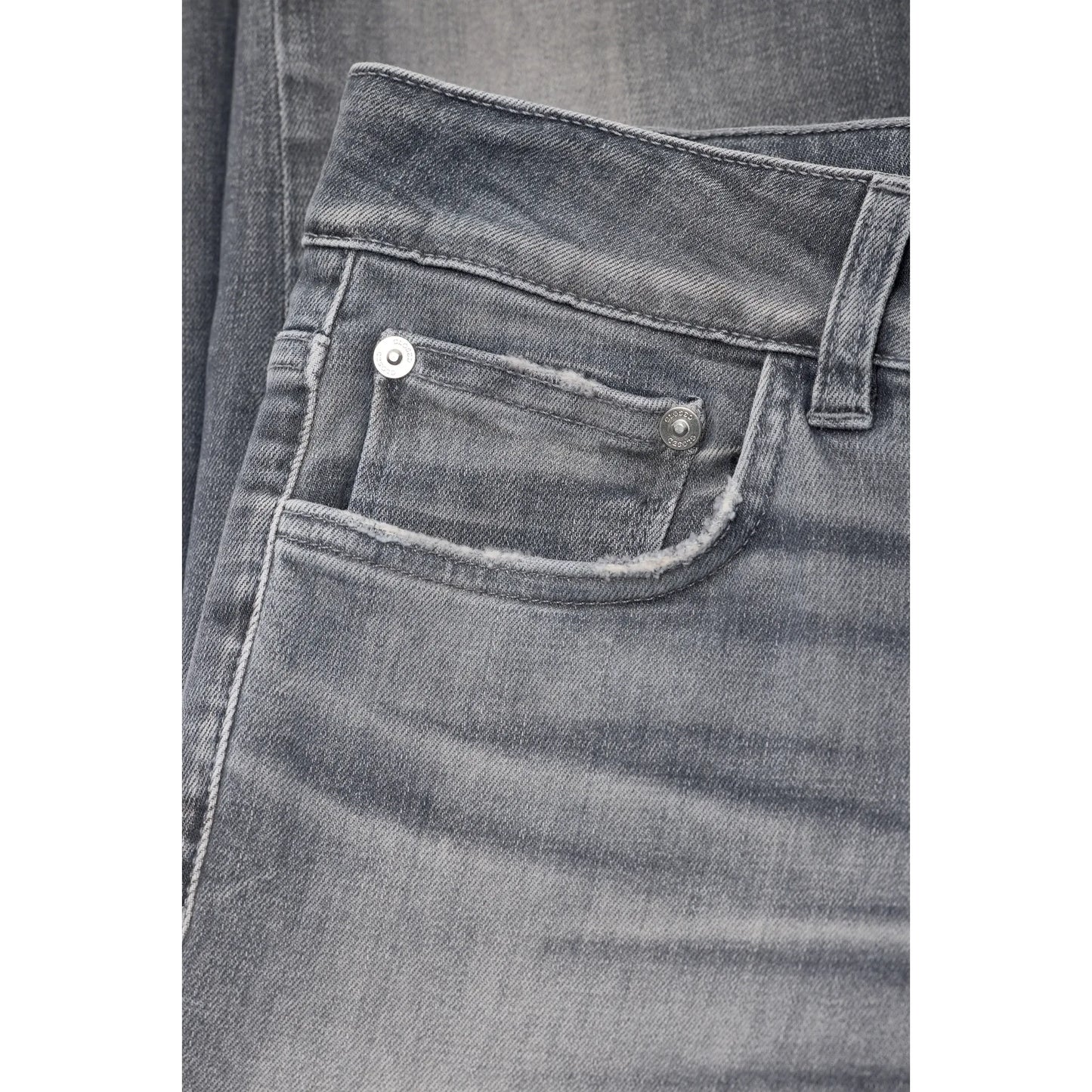 Baker Power Stretch Skinny Jeans - Mid Grey - DUNE + SALT