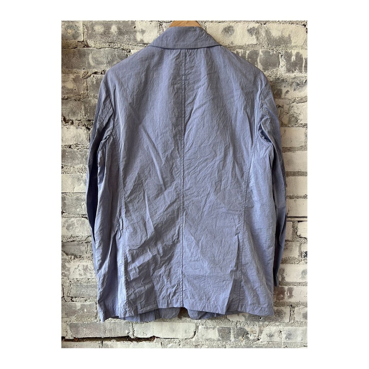 Cotton Typewriter Coverall Jacket - Saxe - DUNE + SALT