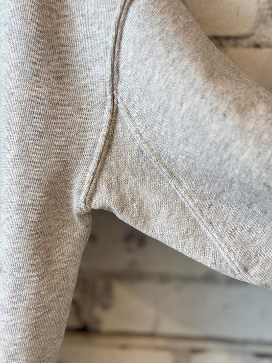 Retro Fleece Hoodie With Raw Hem - Grey Melange - DUNE + SALT