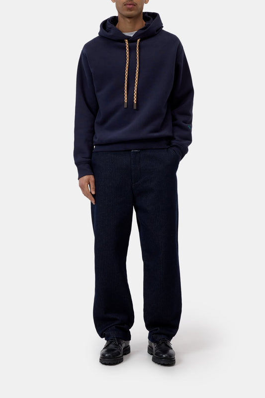 Closed Men's Retro Hoodie - Dark Night Black