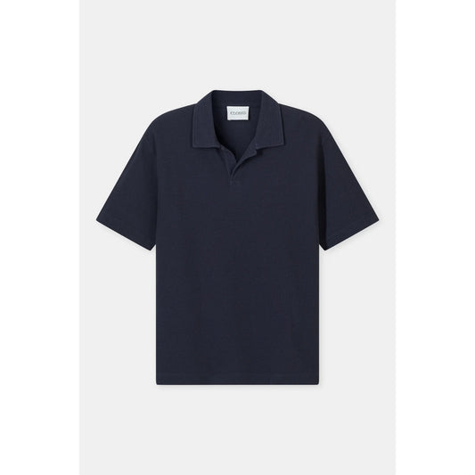 Cotton Polo Shirt - Dark Night - DUNE + SALT