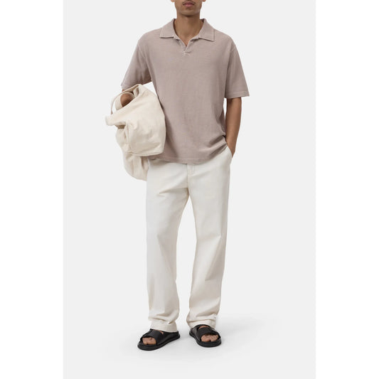 Cotton Polo Shirt - Clay Beige - DUNE + SALT