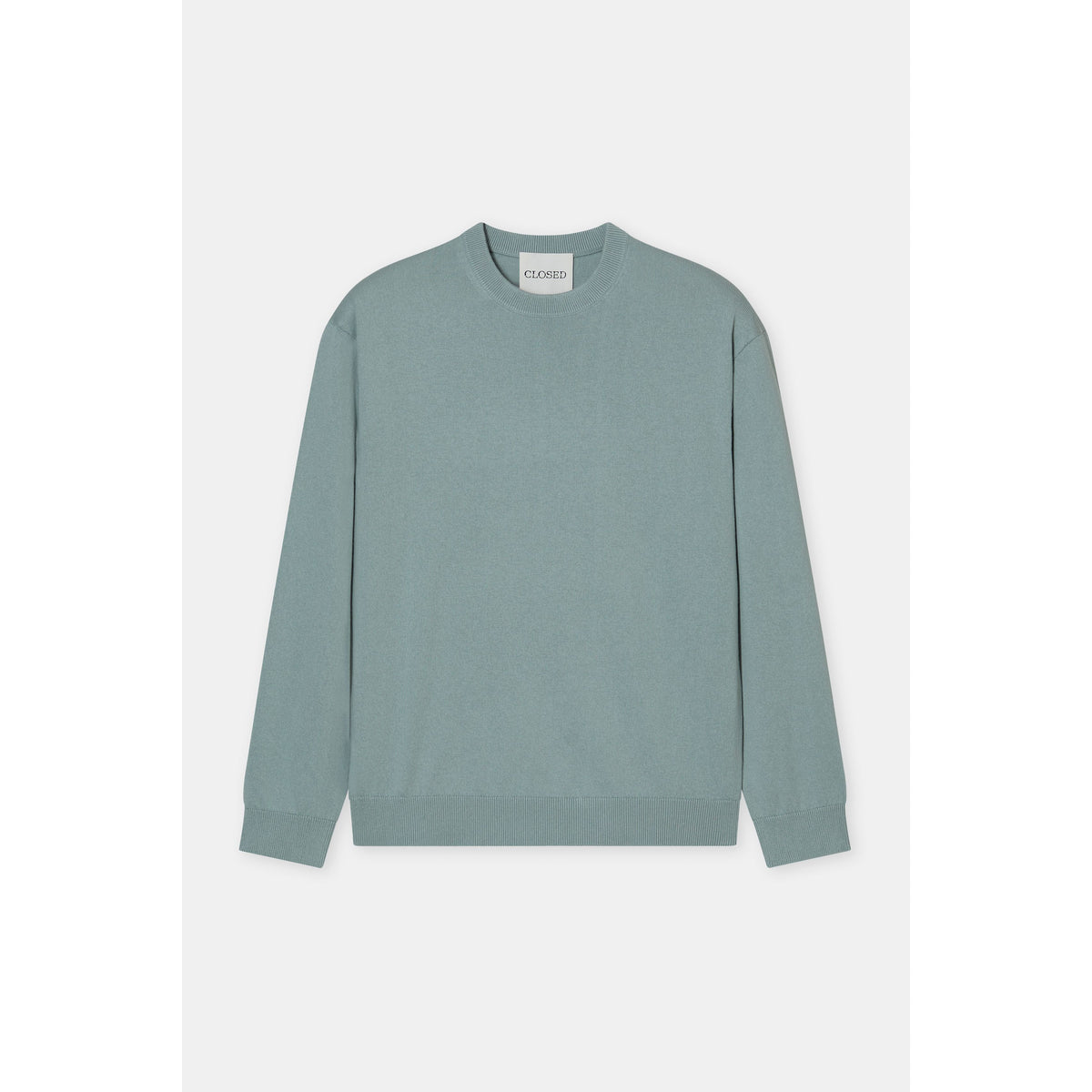 Closed Men's Fine-Knit Jumper — Drift Blue Light Slate Gray