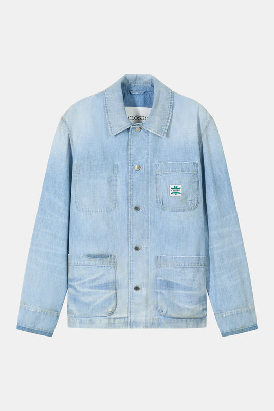 Closed Men's Worker Denim Jacket – Light Blue Light Steel Blue