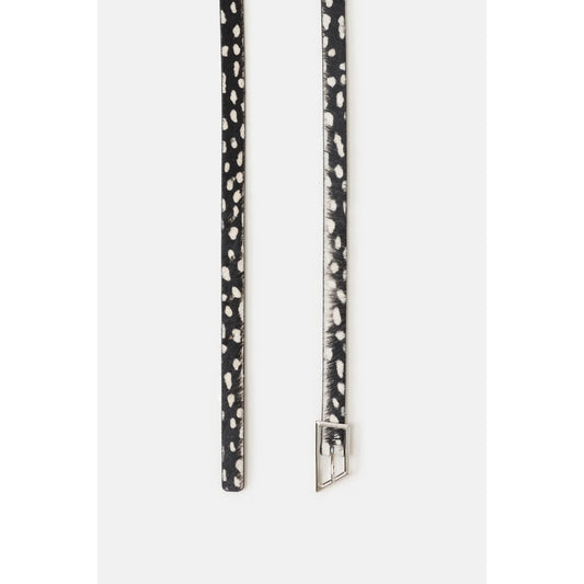 Cowhide Belt - Black/Cream - DUNE + SALT