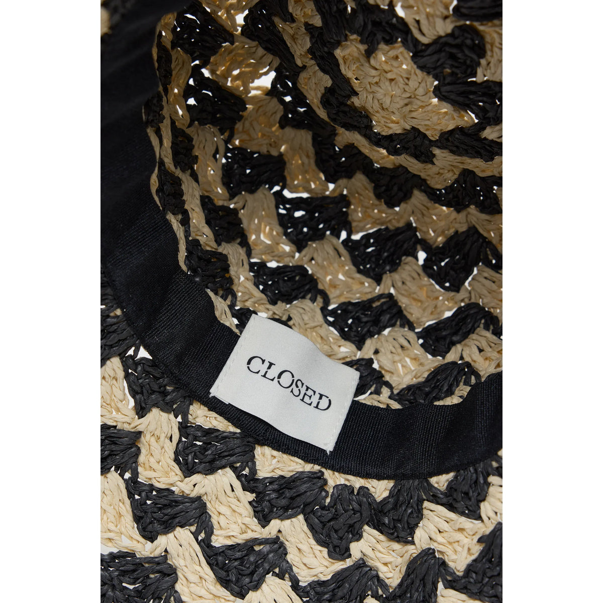 Closed Women's Paper Braid Sun Hat – Black Black