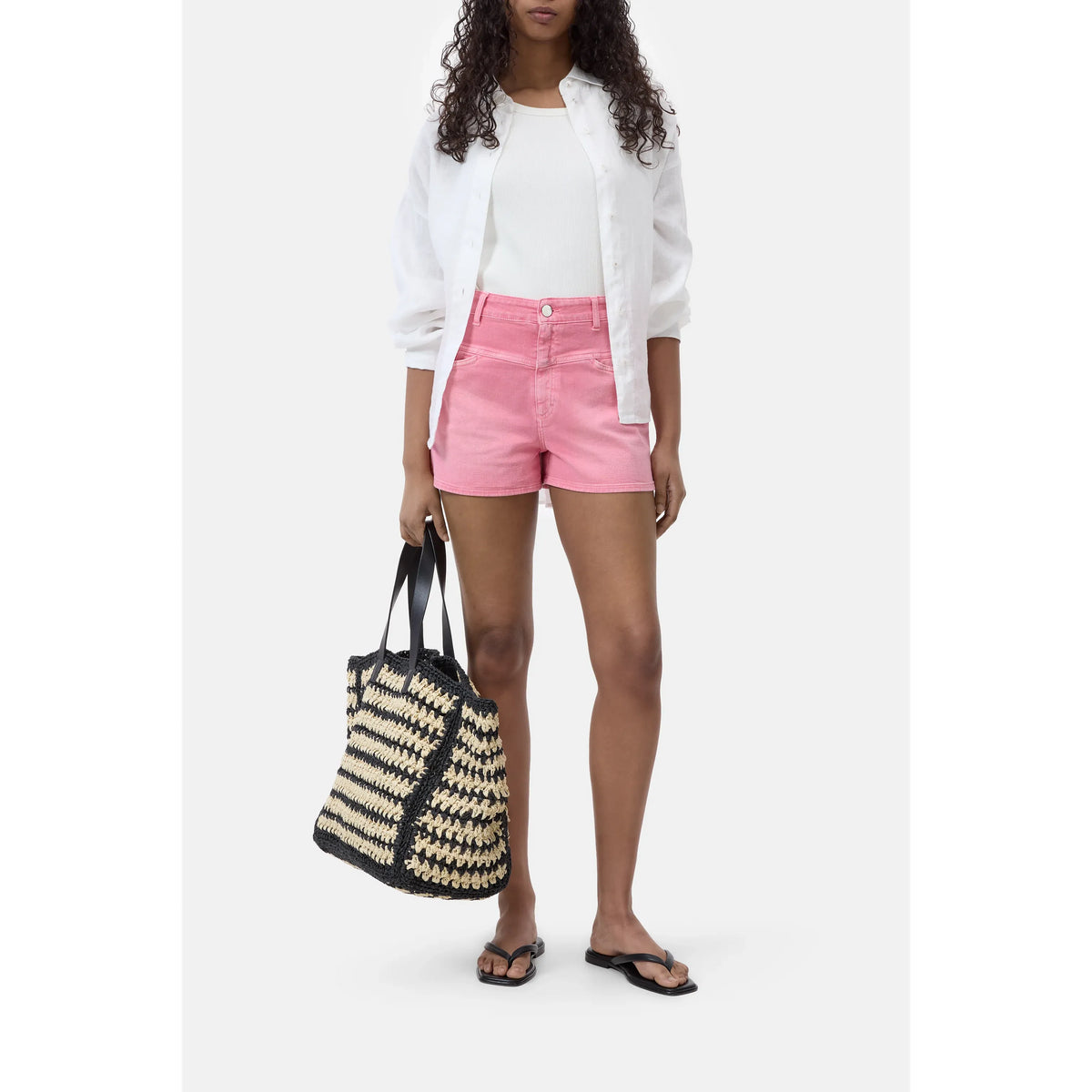 Closed Women's Jocy-X Denim Shorts – Peony Pink White Smoke