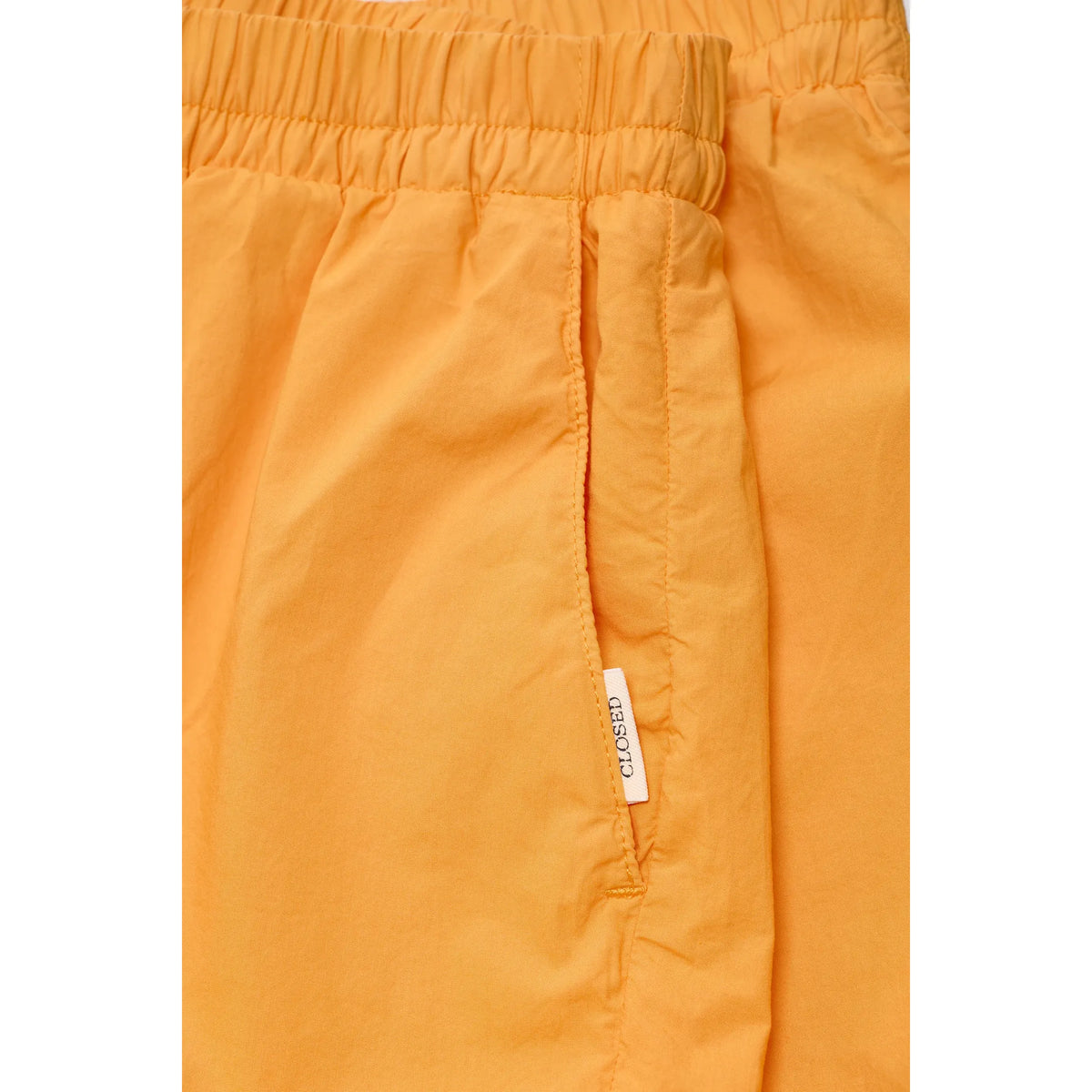 Closed Women's Elasticated Poplin Shorts – Spice Orange Sandy Brown