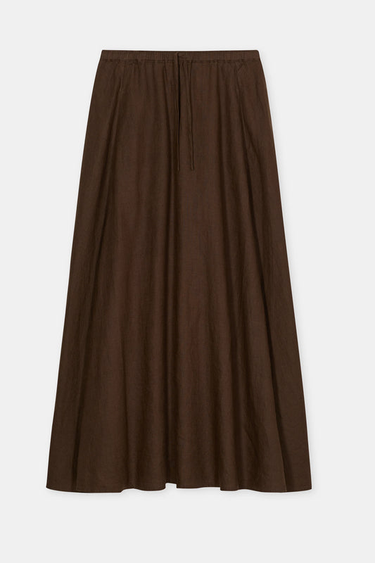 Closed Women's Linen Maxi Skirt – Maple Brown Dark Slate Gray