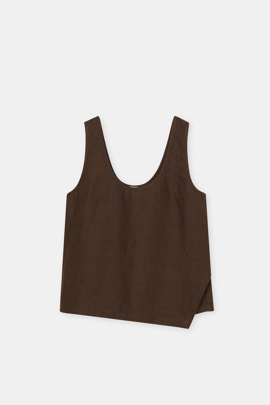 Closed Women's Tank Top – Maple Brown Dark Slate Gray