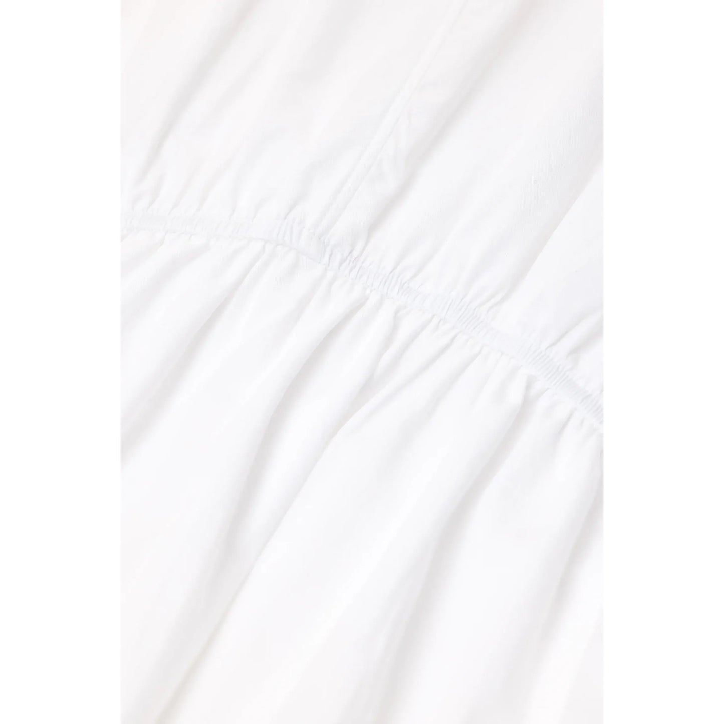 Gathered Cotton Shirt - White - DUNE + SALT