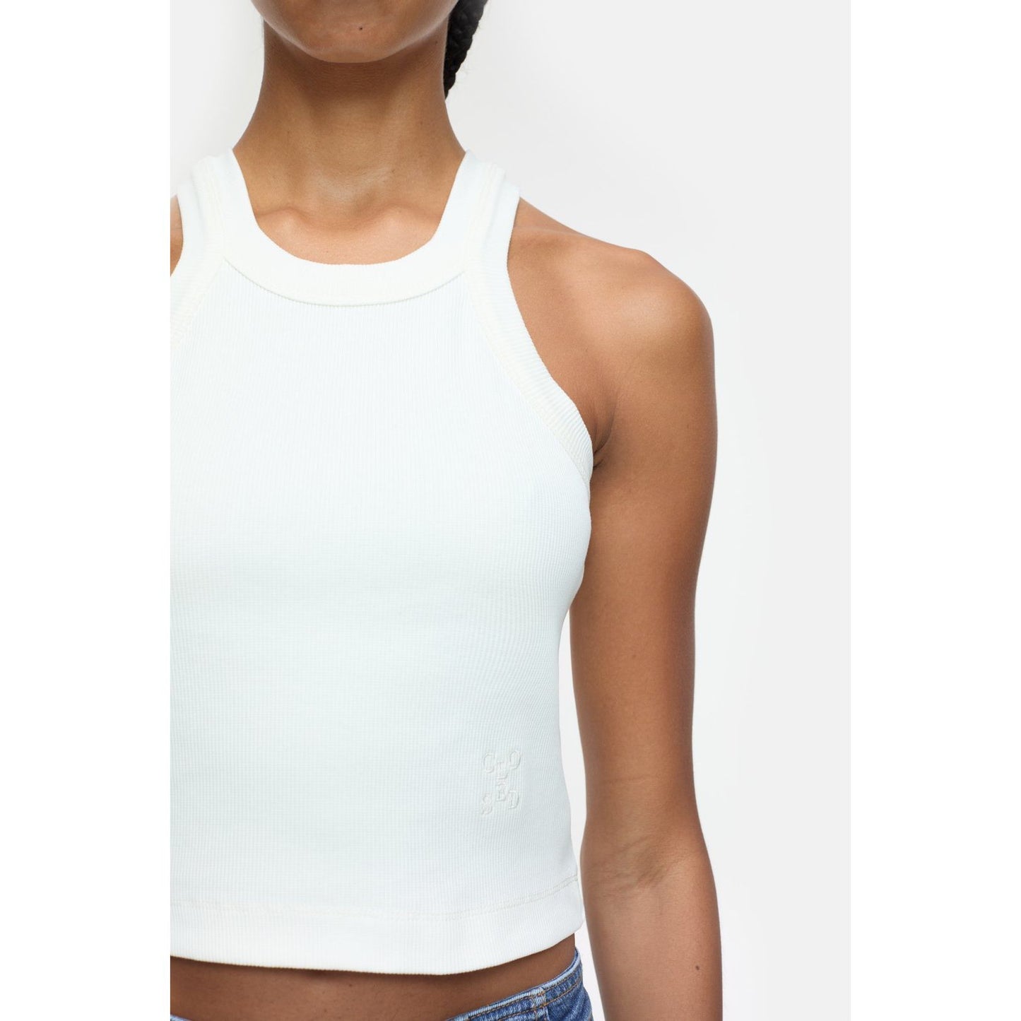 Cropped Racer Top - Ivory - DUNE + SALT