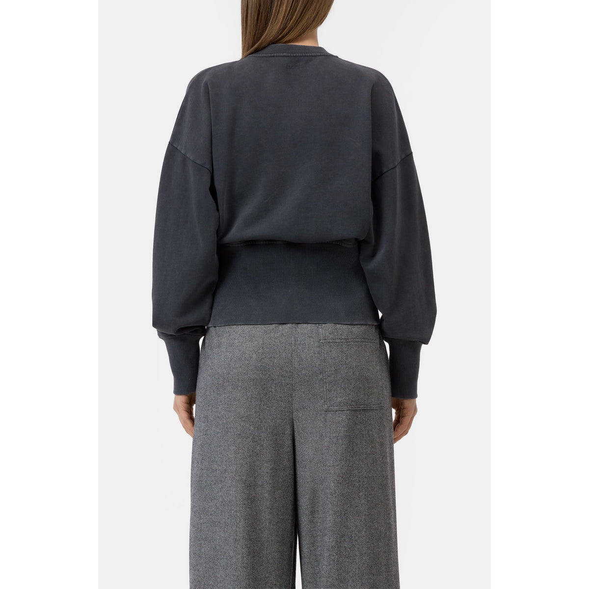Closed Women's Zipped Sweat Jacket - Black Dark Slate Gray
